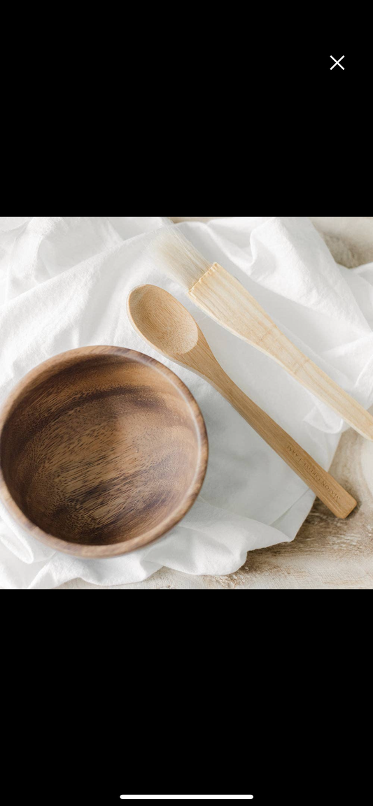Bowl, Brush and Spoon Skincare Set